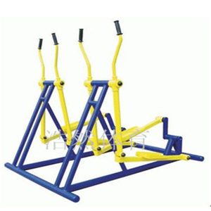 雙位橢圓機_戶外健身器材